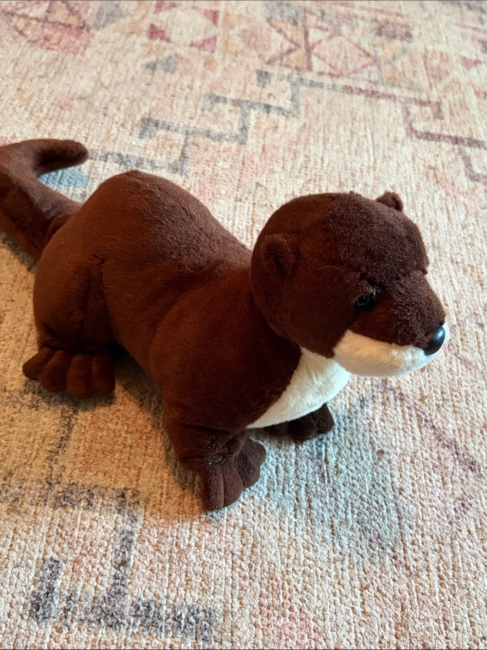 Brown Plush Otter Stuffed Animal - Soft Cuddly Toy